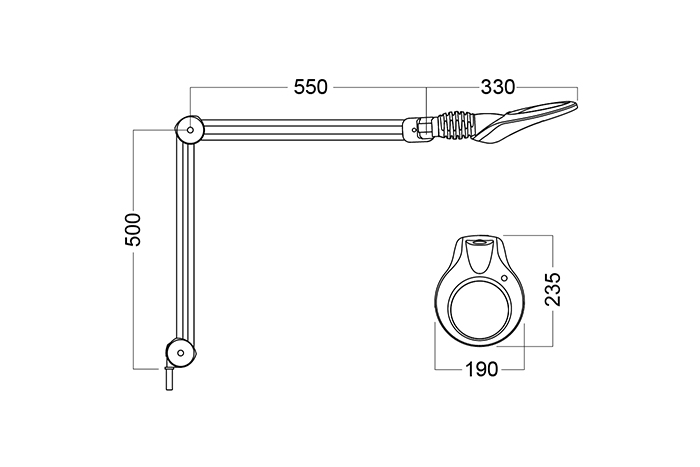 Measurements LUXO 18113LG